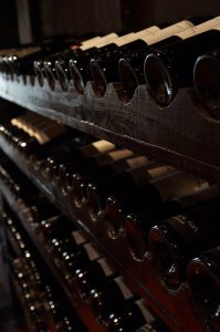 Cellar With Wine Bottles